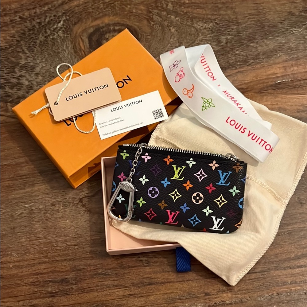 Louis Vuitton Black Monogram Key & Card Holder